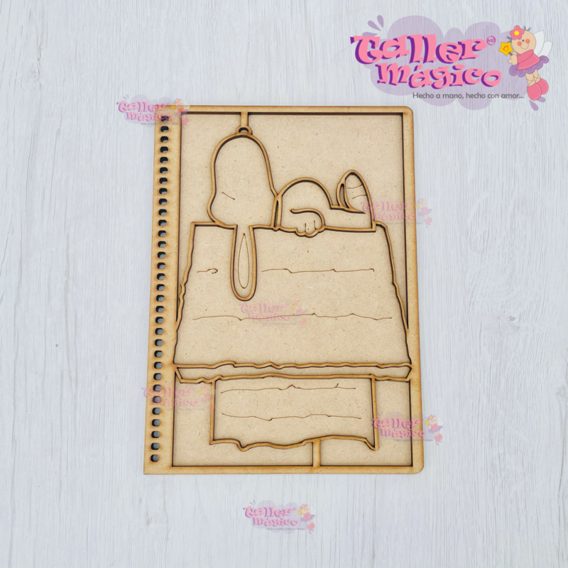 LIBRETA  SNOOPY CASITA