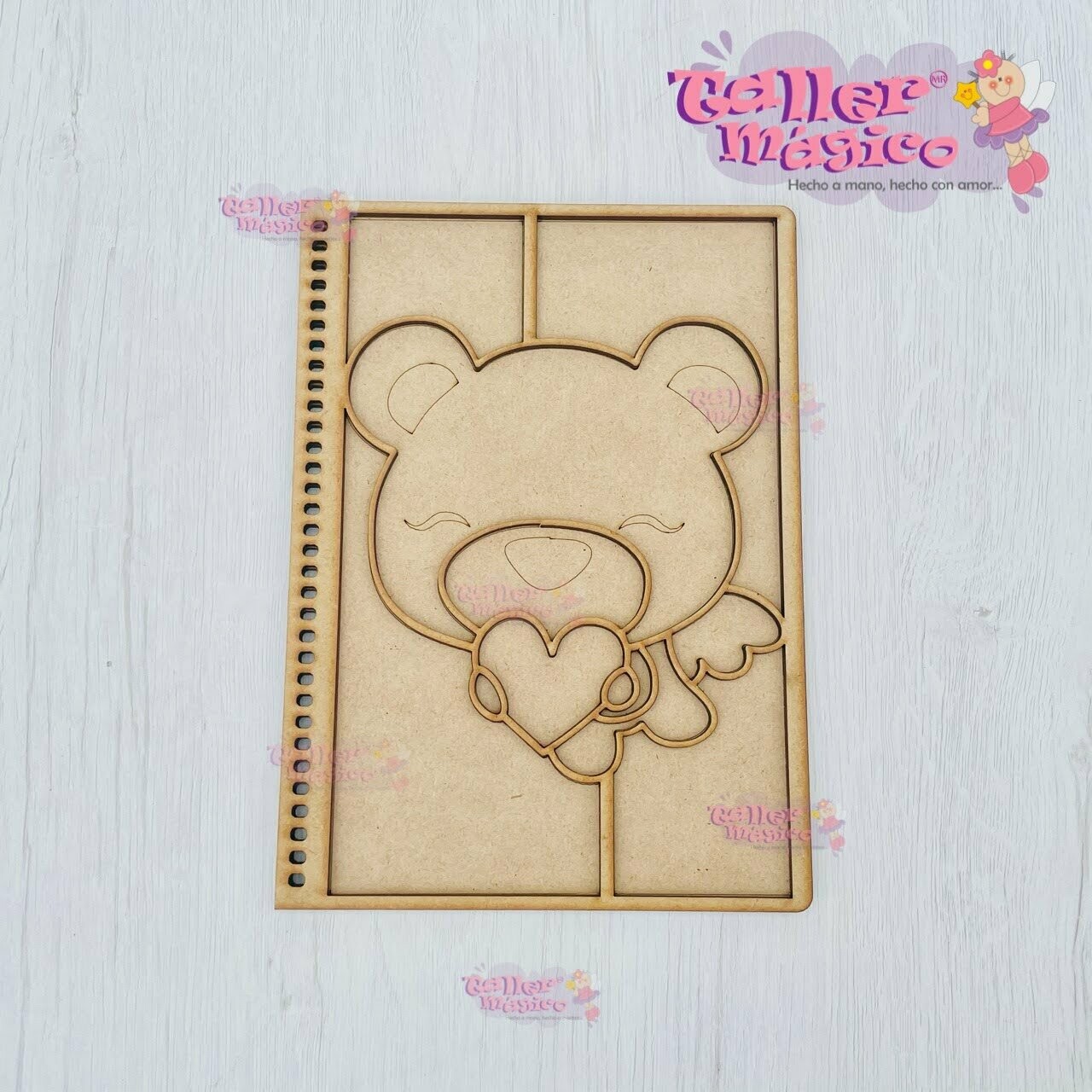 LIBRETA OSITO CON CORAZON