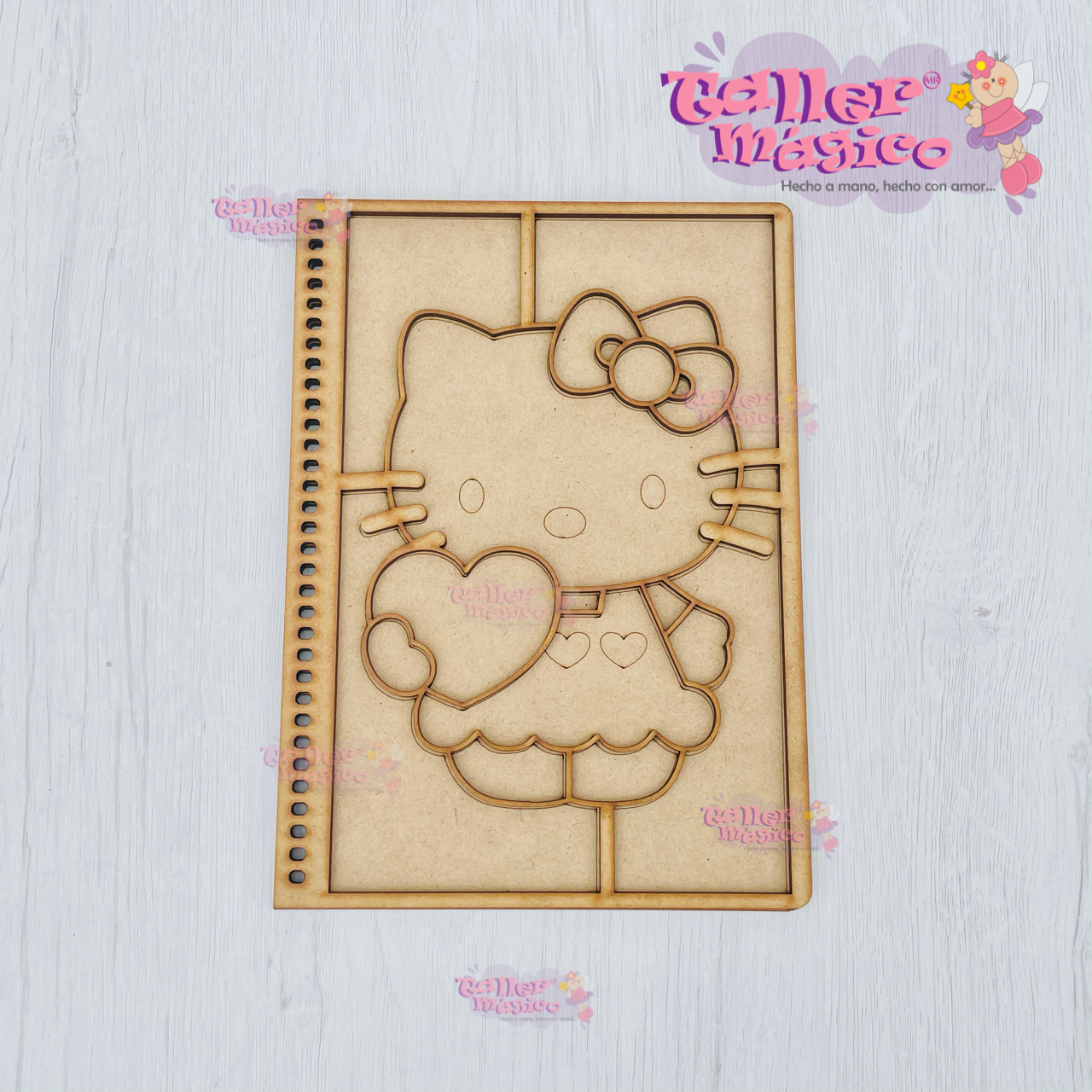 LIBRETA KITTY CON CORAZON