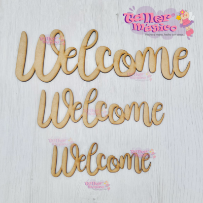 LETRAS WELCOME BRUSH