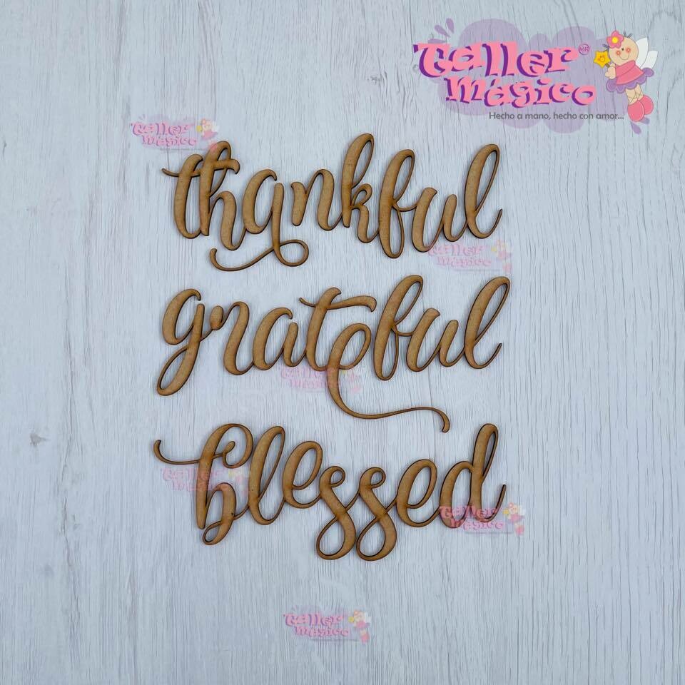 PAQ FRASES THANK, GRATE Y BLESS