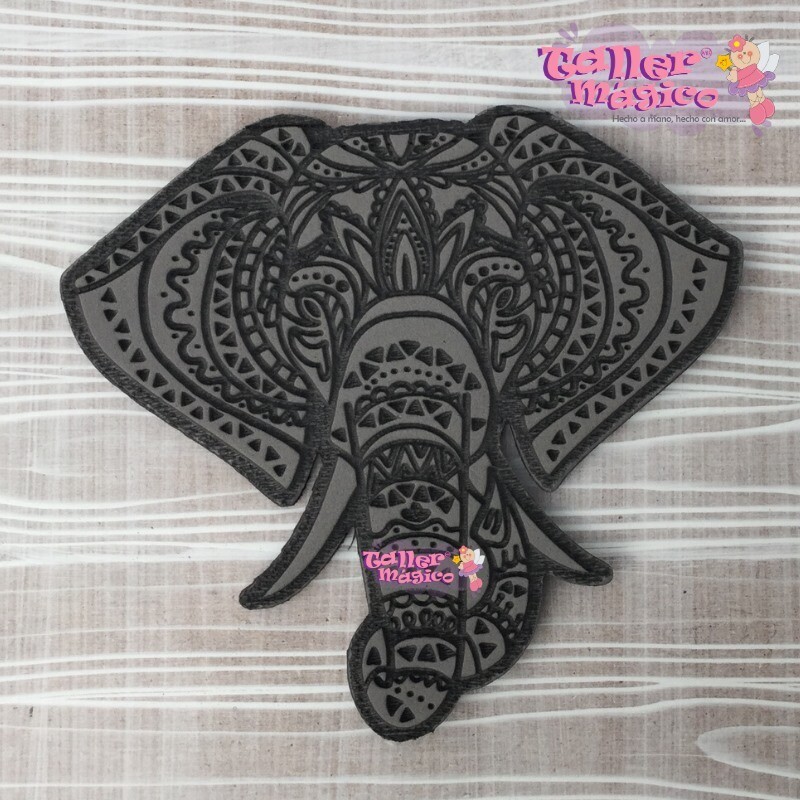 ELEFANTE MANDALA BAJO RELIEVE