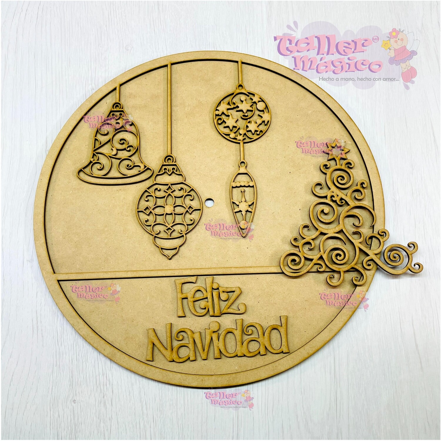 RELOJ DE VITRAL 34 CM ESFERAS