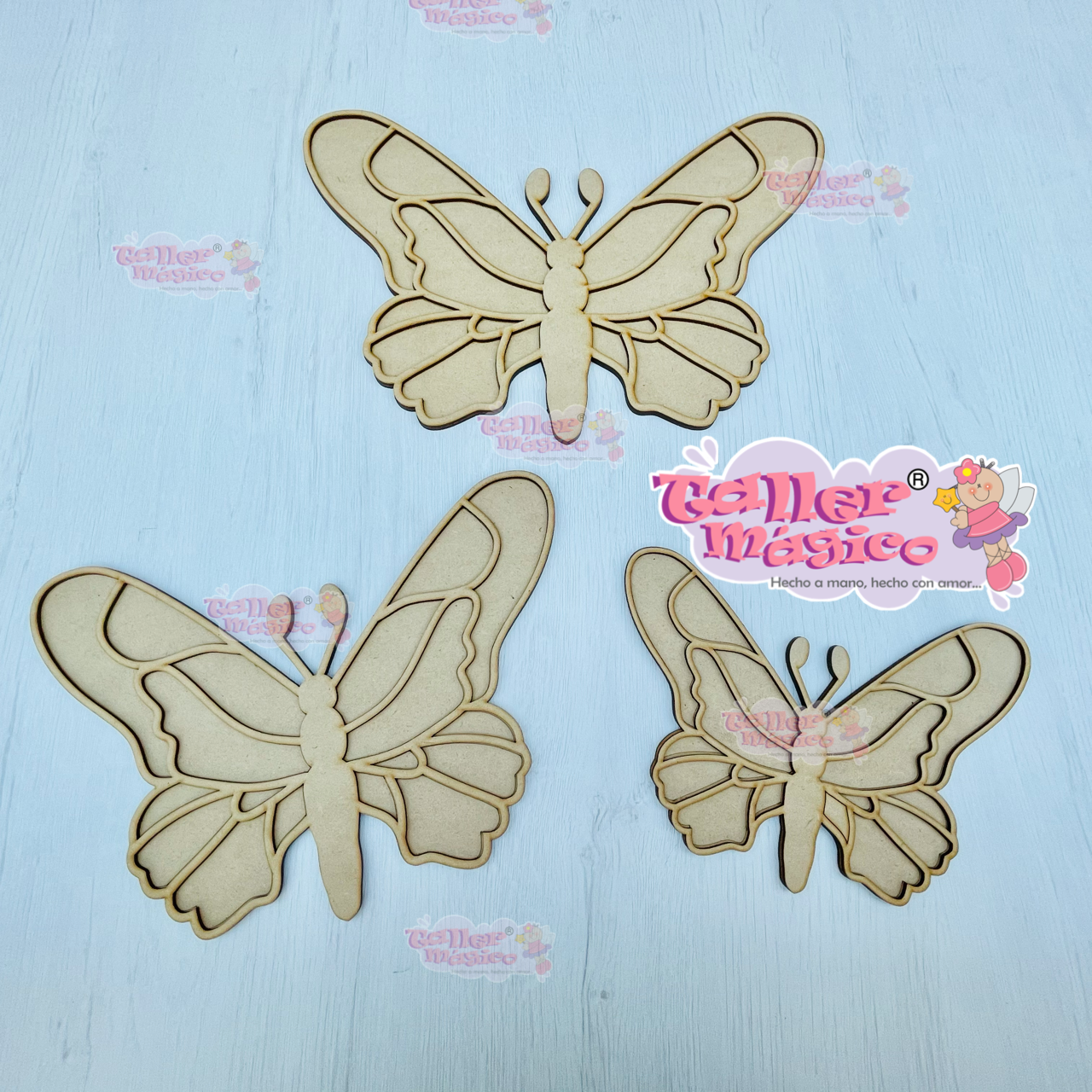 MARIPOSAS ANTENAS REDONDAS DE FRENTE