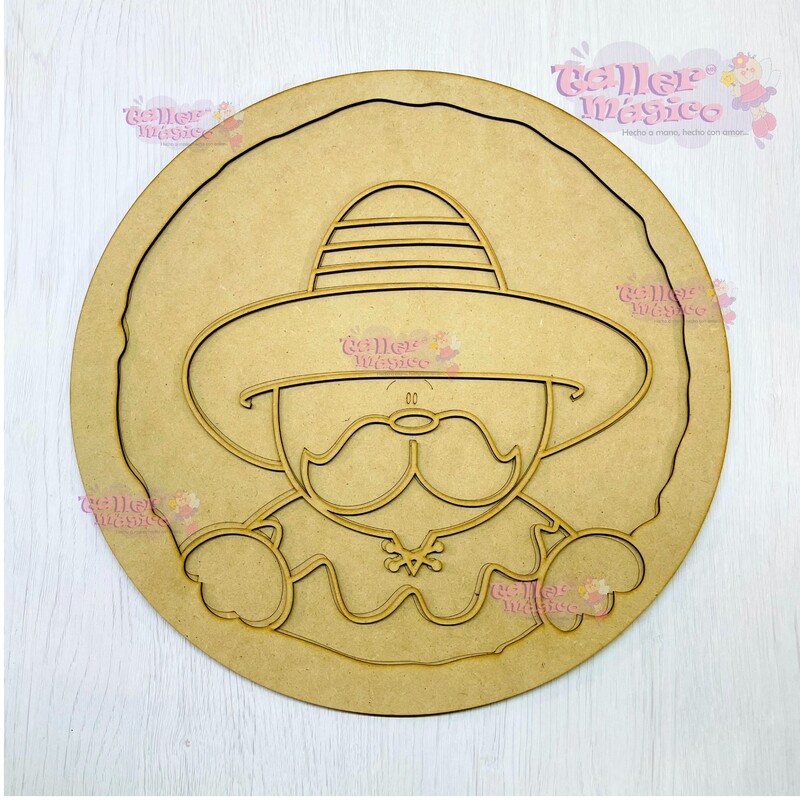 CORONA BIGOTES VITRAL