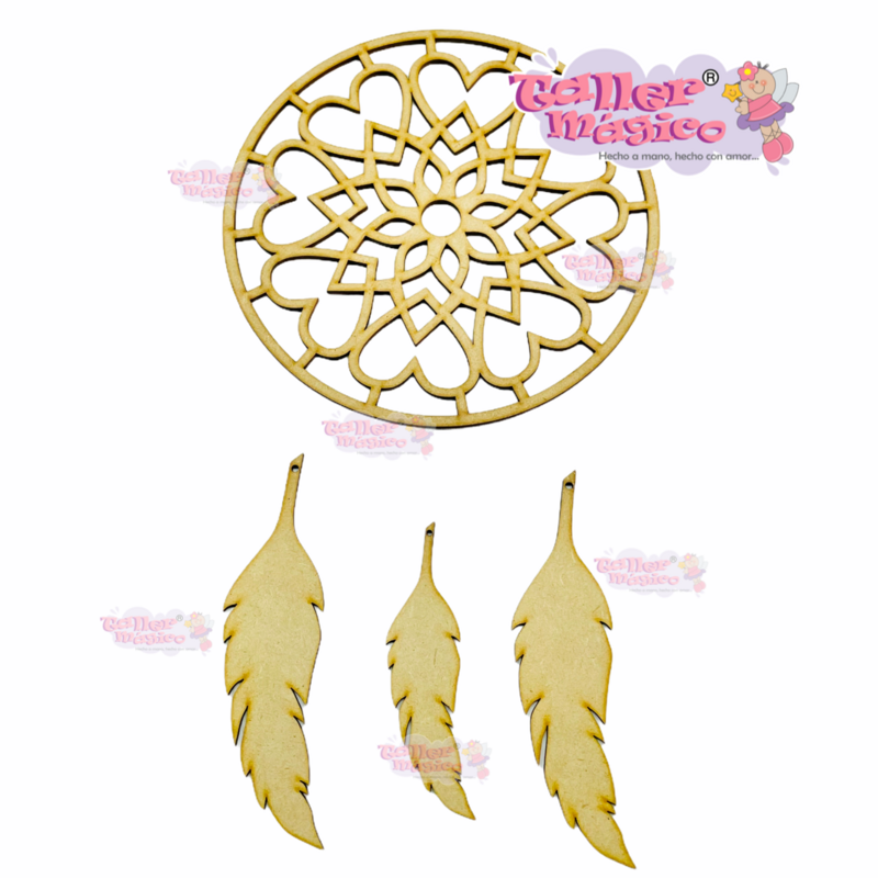 ATRAPASUEÑOS MANDALA CORAZON