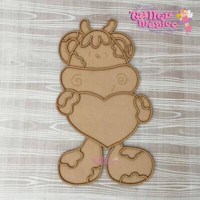 VACA CORAZON VITRAL