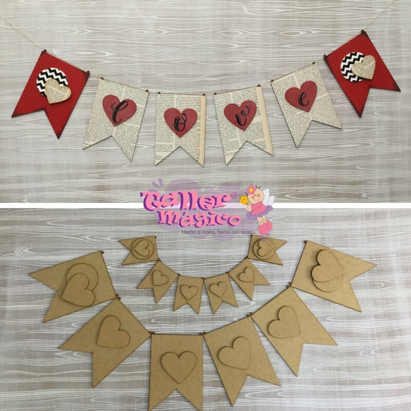 PAQUETE BANDERINES SAN VALENTÍN