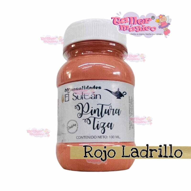 TIZA ROJO LADRILLO 100ML