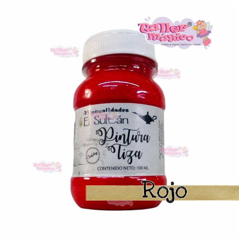 TIZA ROJO 100ML