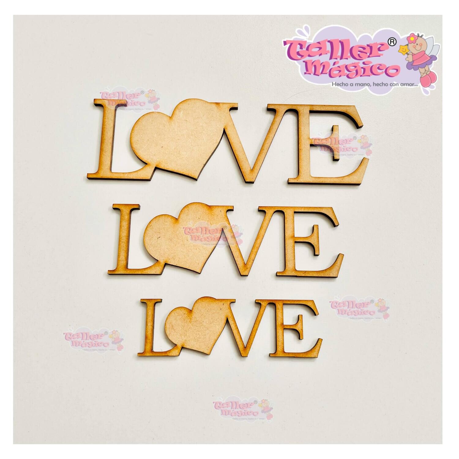 LETRA LOVE # 2, 3, 4 Y 5 CM