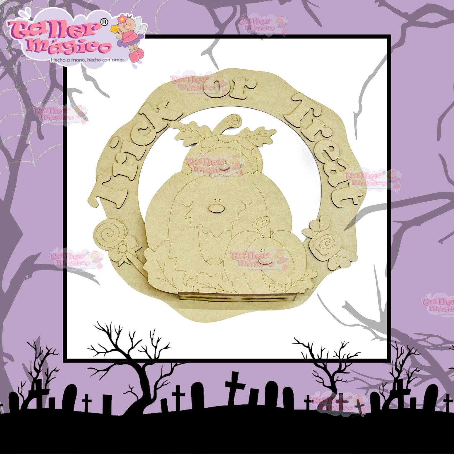 CORONA TRICK OR TREAT 40CM