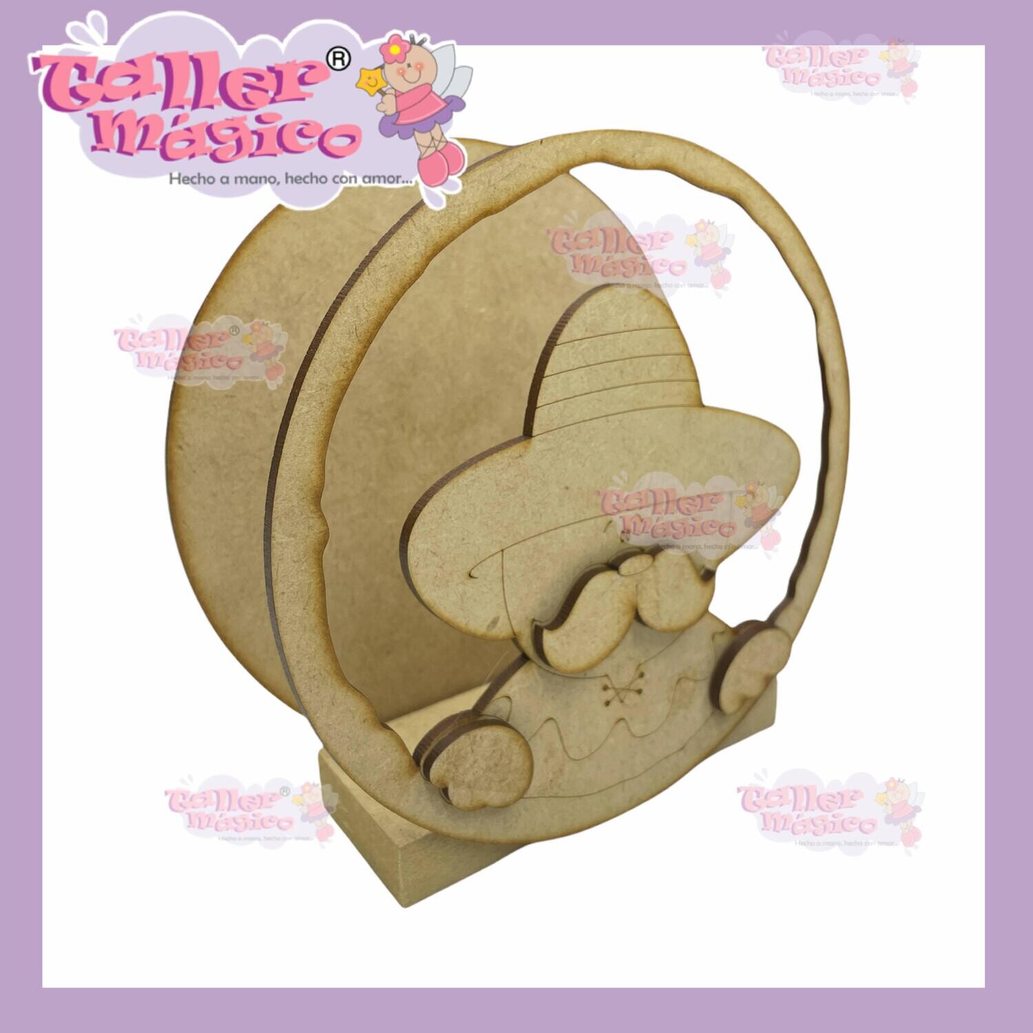 BIGOTES SERVILLETERO 15 CM