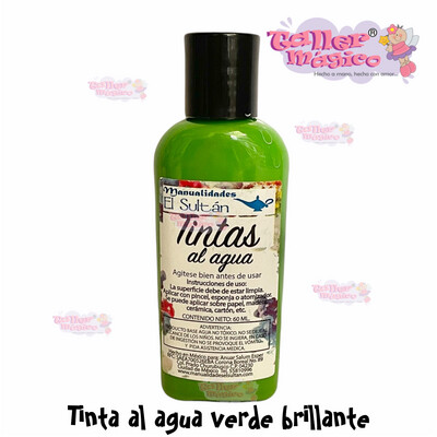 TINTA AL AGUA VERDE BRILLANTE