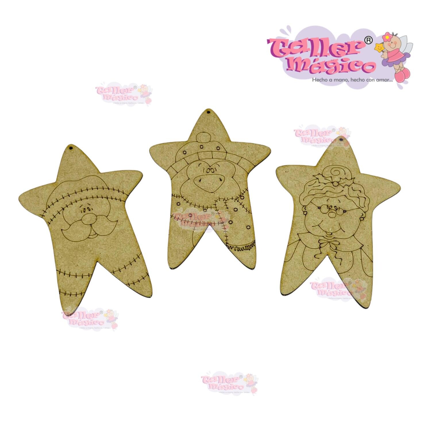 TRIO ESTRELLAS 13CM