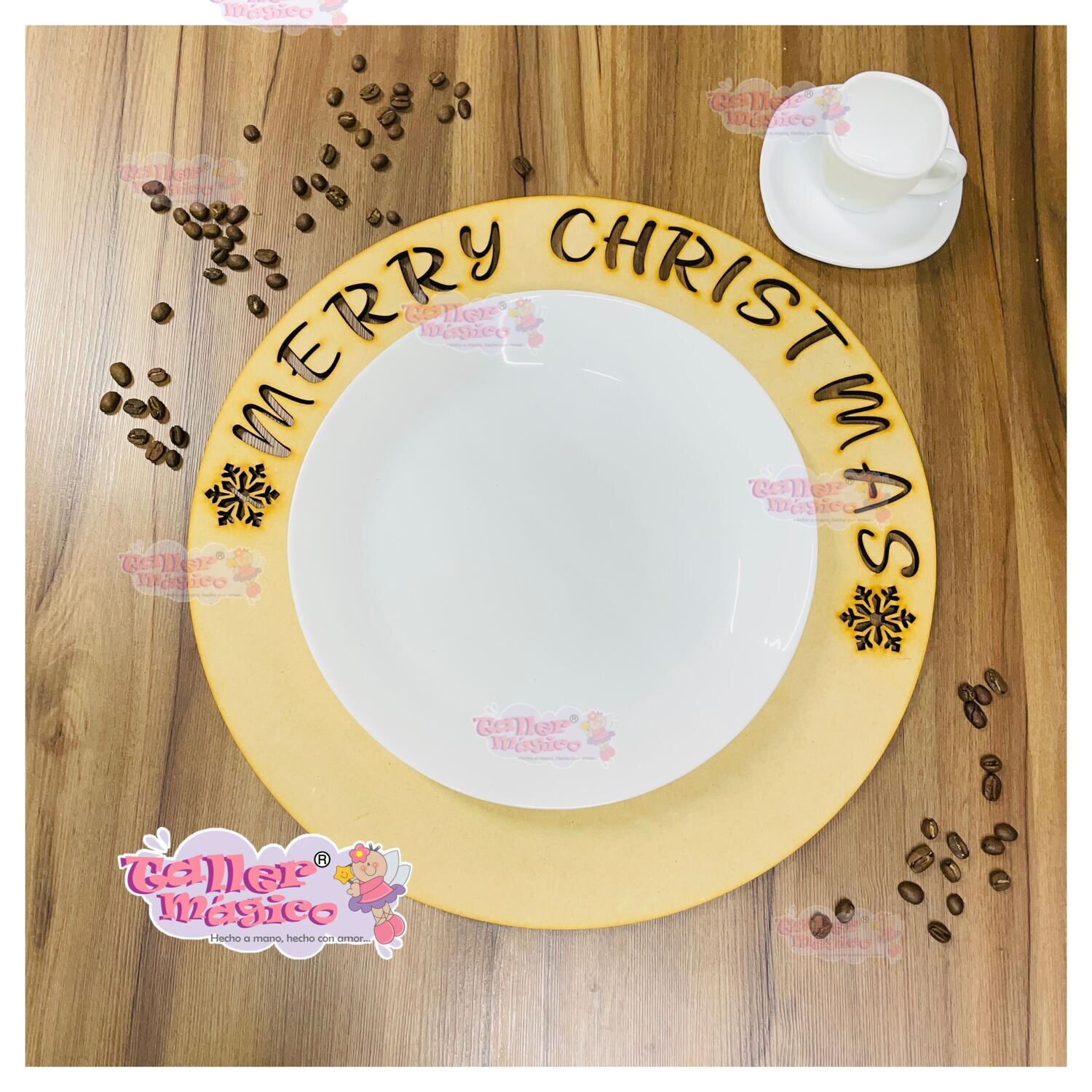 BAJO PLATO NAVIDEÑO 38X38 MC