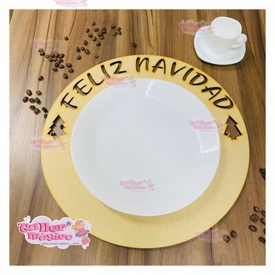 BAJO PLATO NAVIDEÑO 38X38 FN