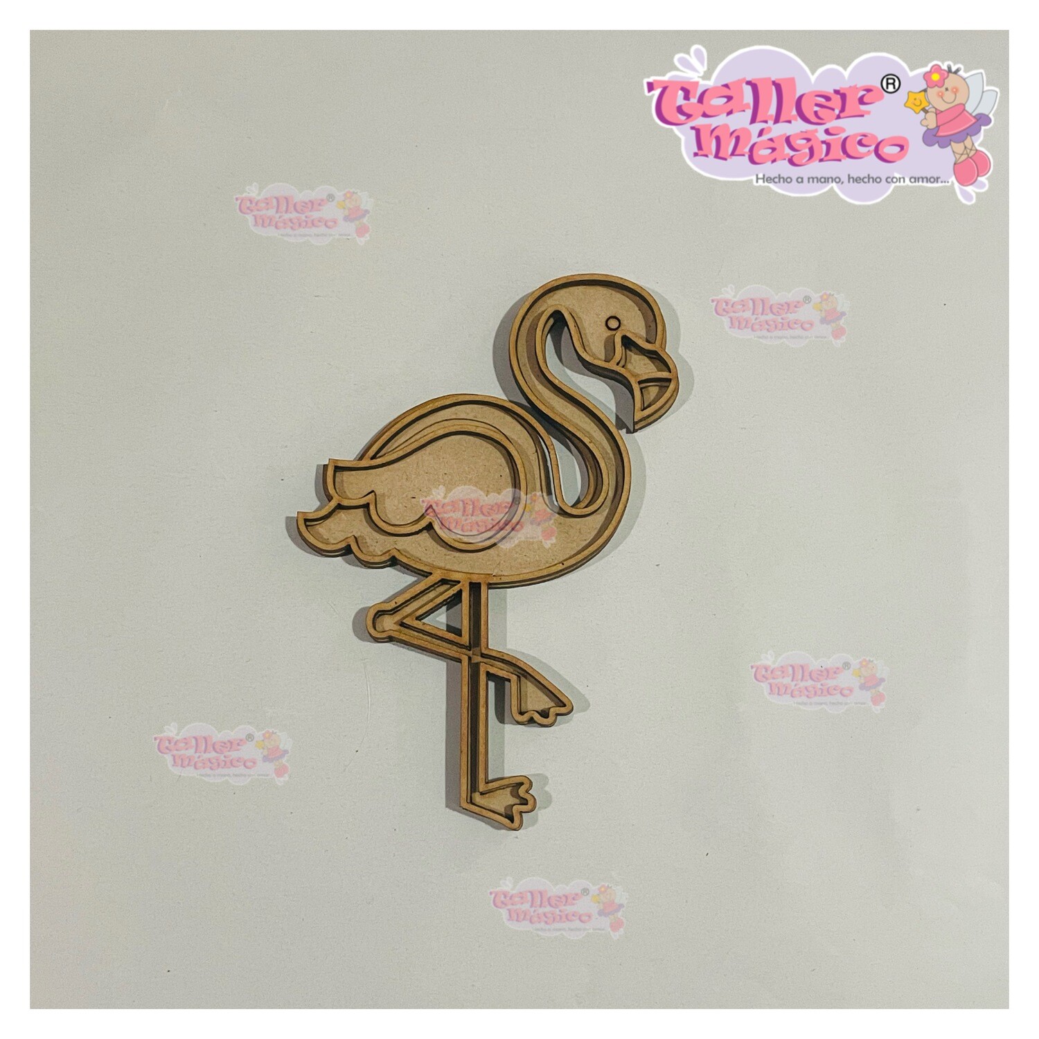 FLAMINGO VITRAL 10cm