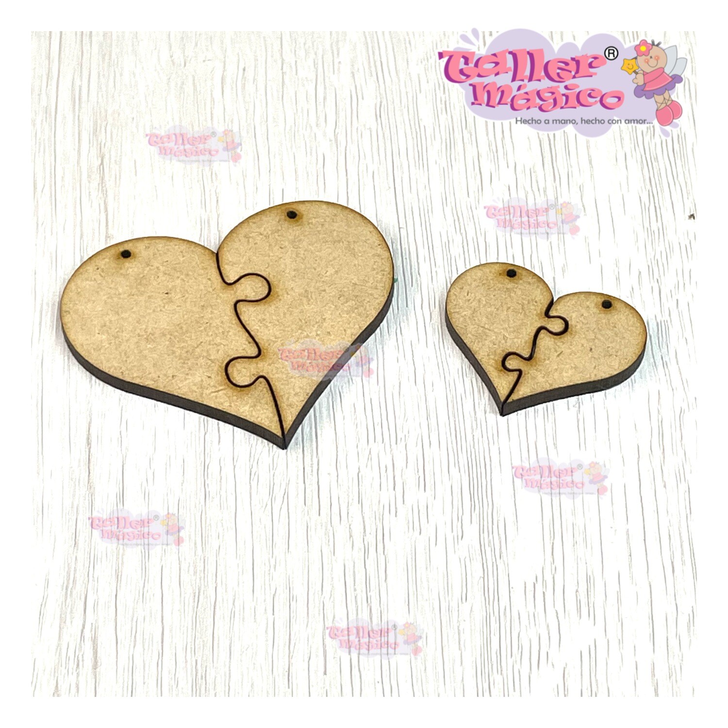 CORAZONES ROMPECABEZAS DUO