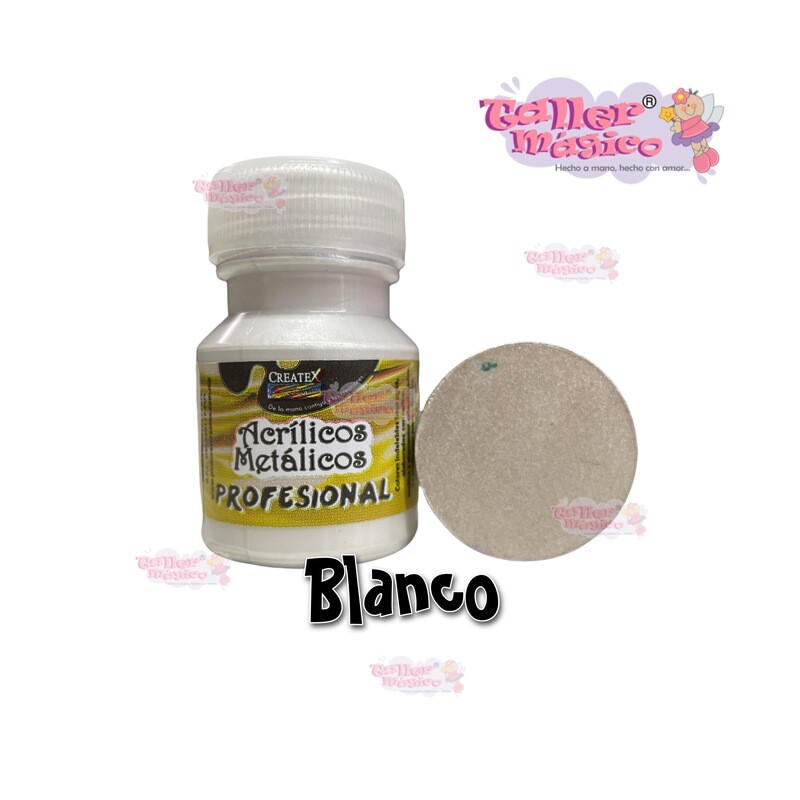 PINTURA METALICA COLOR BLANCO