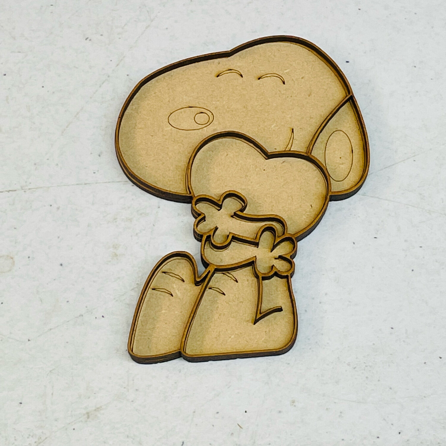 SNOOPY ENAMORADO VITRAL