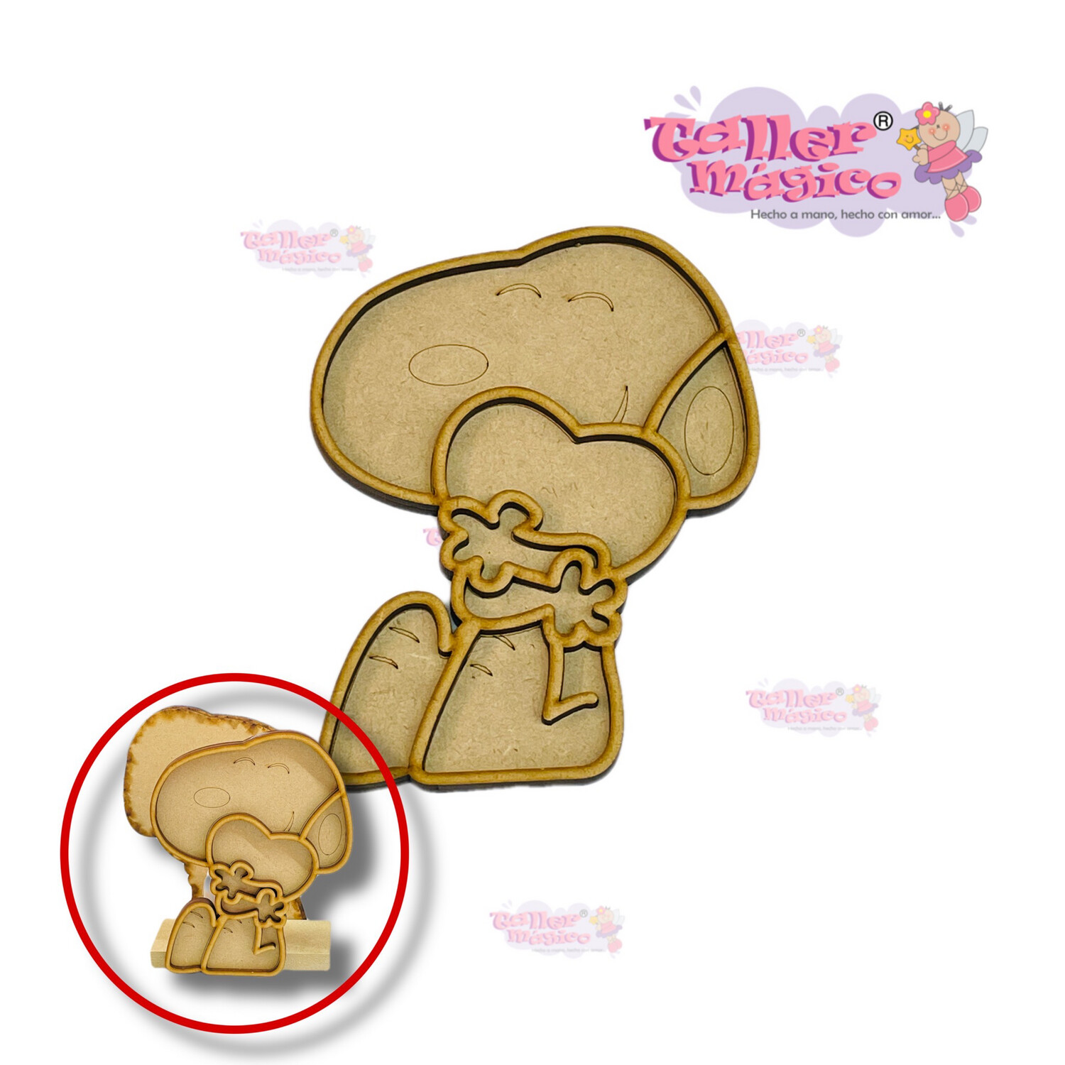 SNOOPY ENAMORADO SERVILLETERO