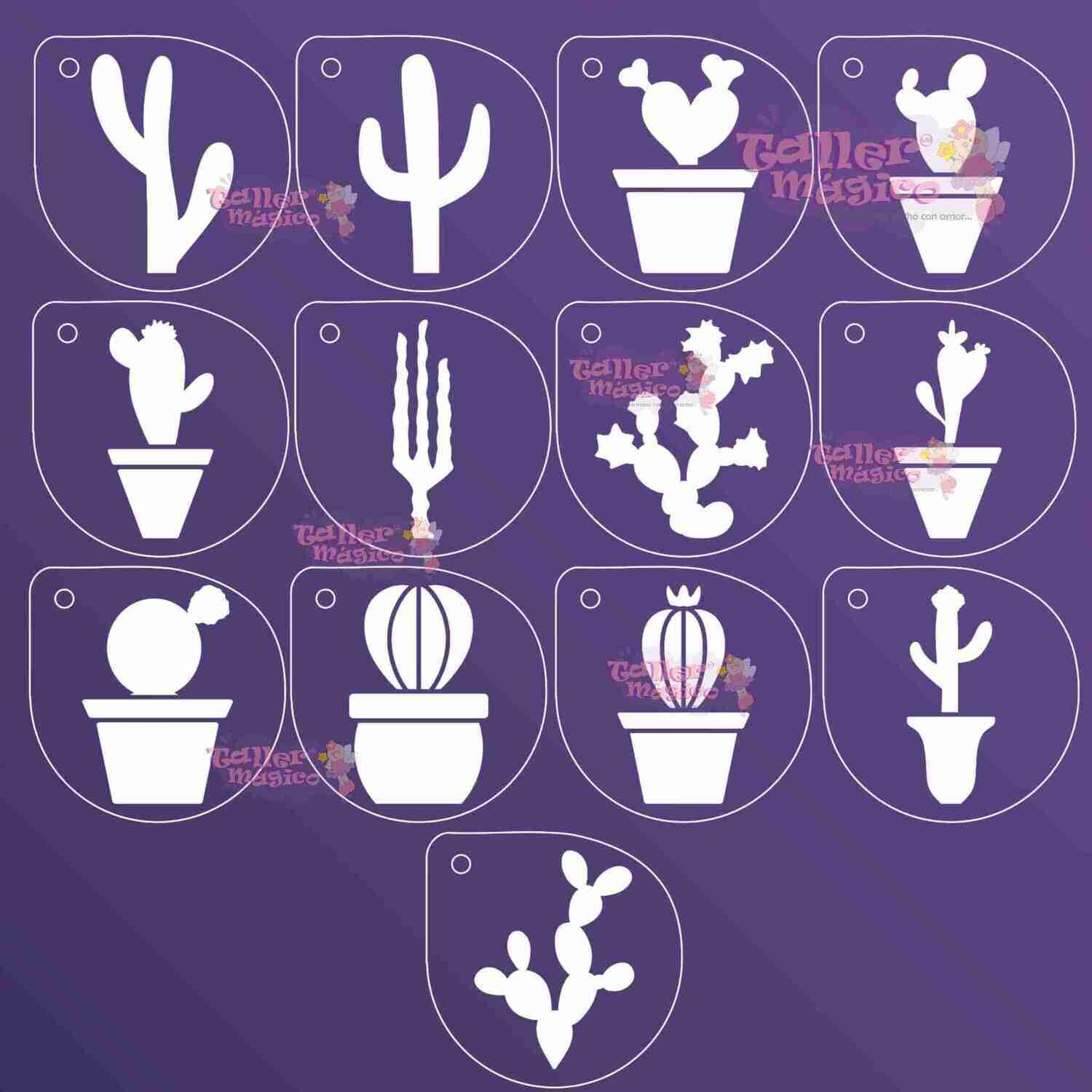 PAQUETE 13 CACTUS 7CM STSM139