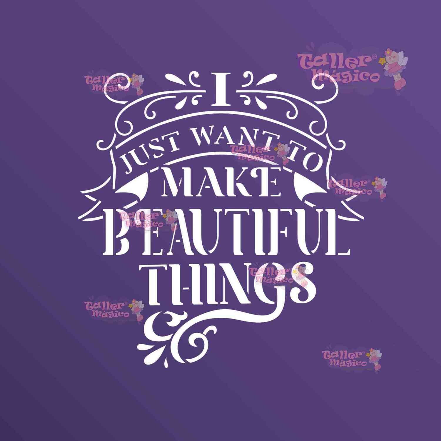 BEAUTIFUL THINGS 14X14 STSM148