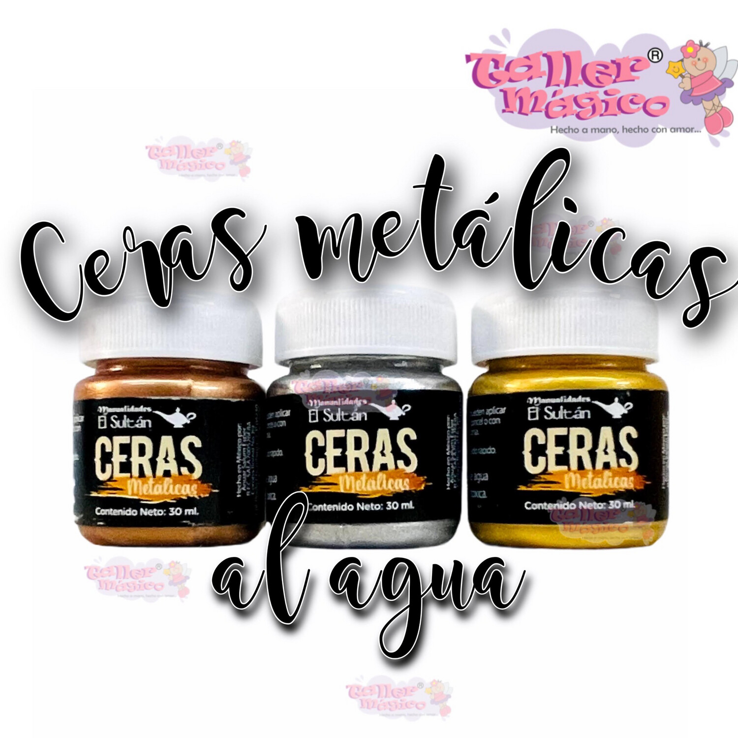 CERA METALICA AL AGUA PLATA