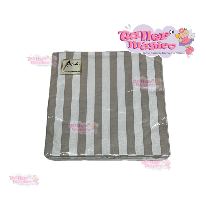SERVILLETA WASH GRIS 33x33