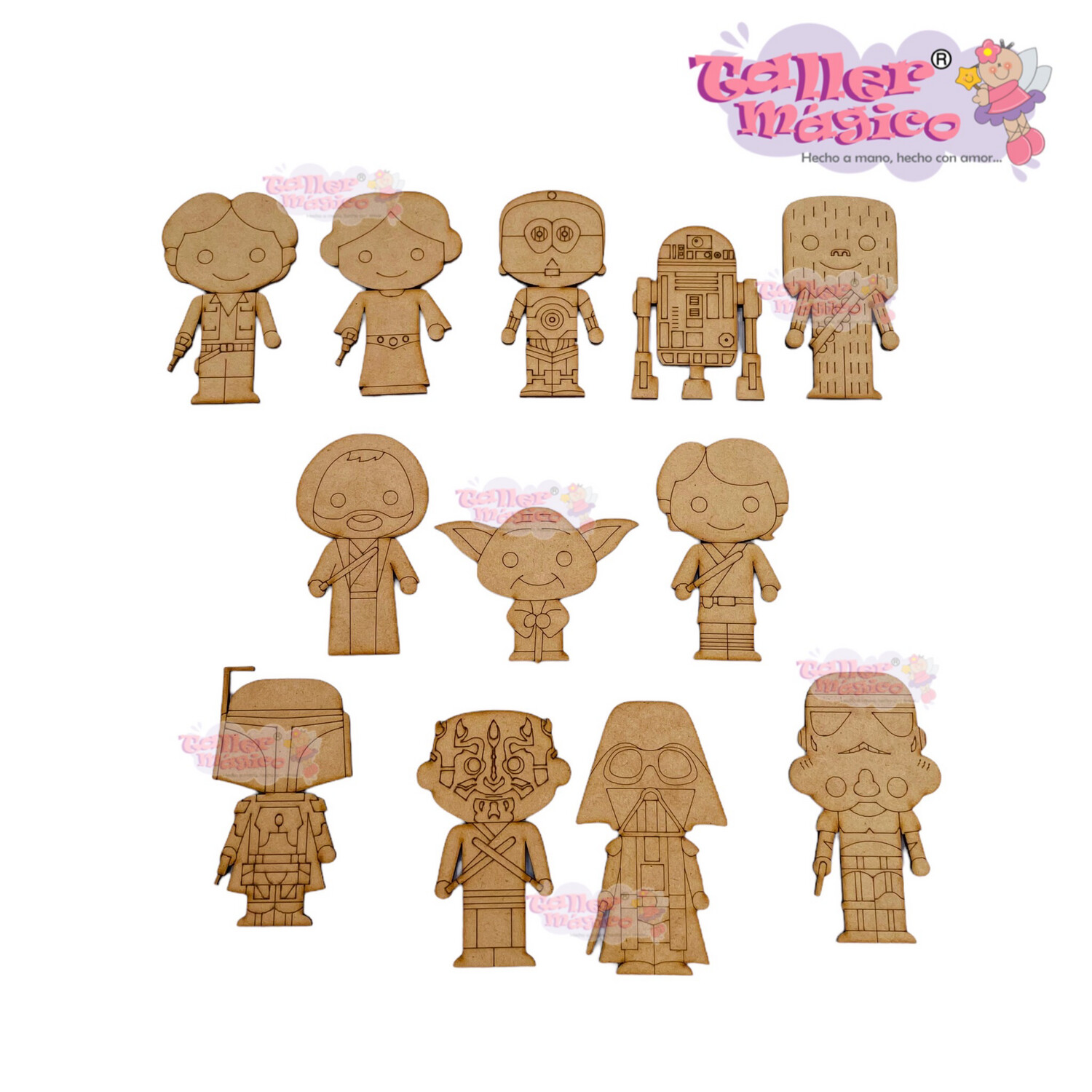 PAQUETE FIGURAS DE LAS GALAXIAS 10cm 12 pzas
