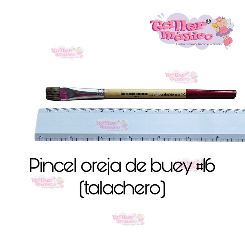 PINCEL OREJA DE BUEY PLANO #16