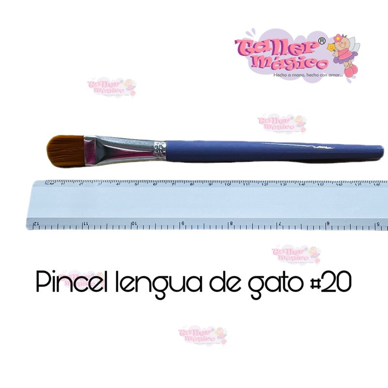 PINCEL LENGUA DE GATO #20
