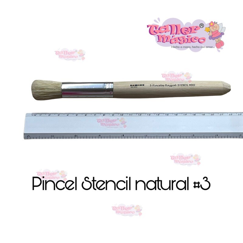 PINCEL STENCIL NATURAL #3