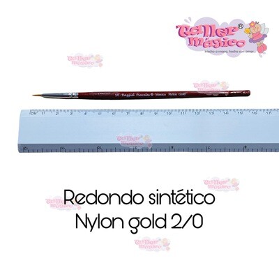 PINCEL LINER NYLON GOLD REDONDO (REDONDO SINTETICO) 2/0