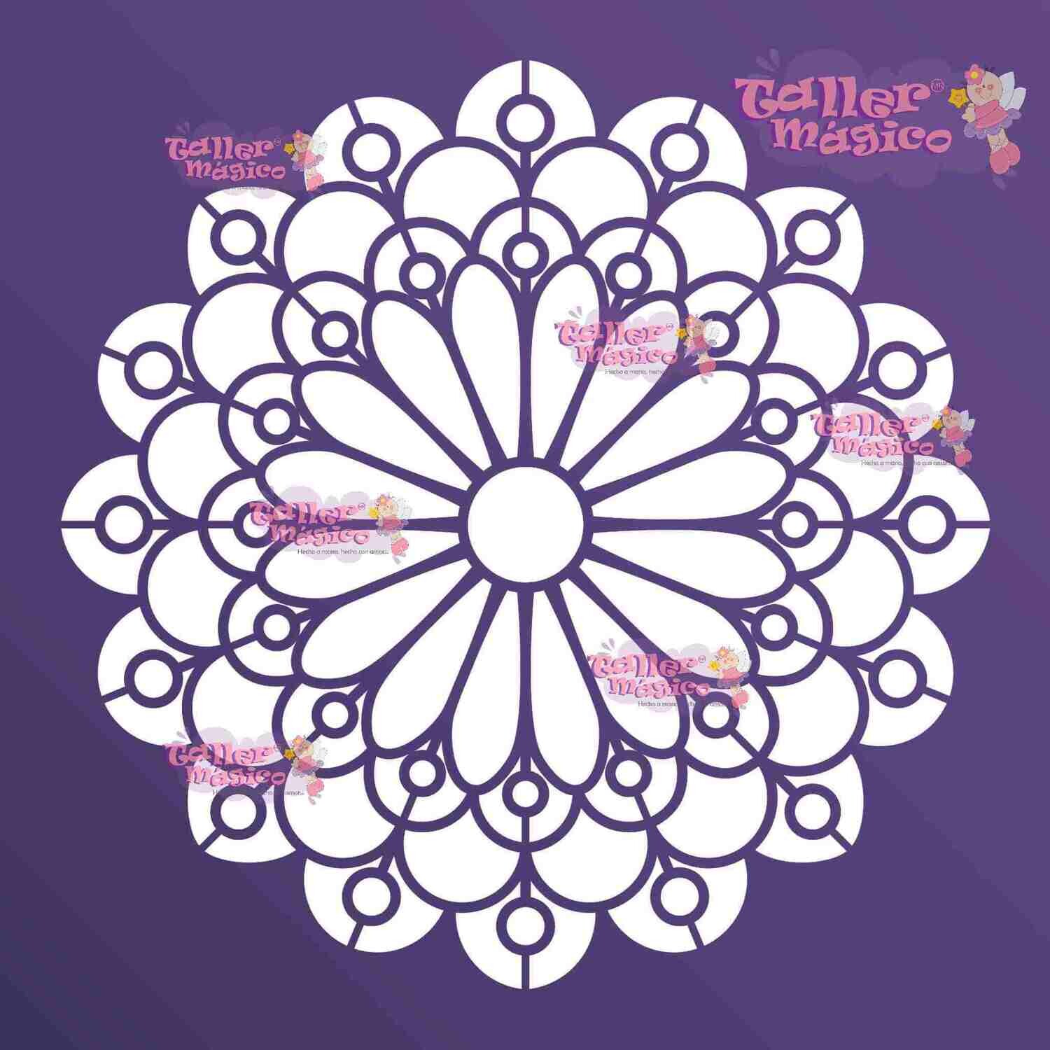 MANDALA BLOOM 14X14 STSM182