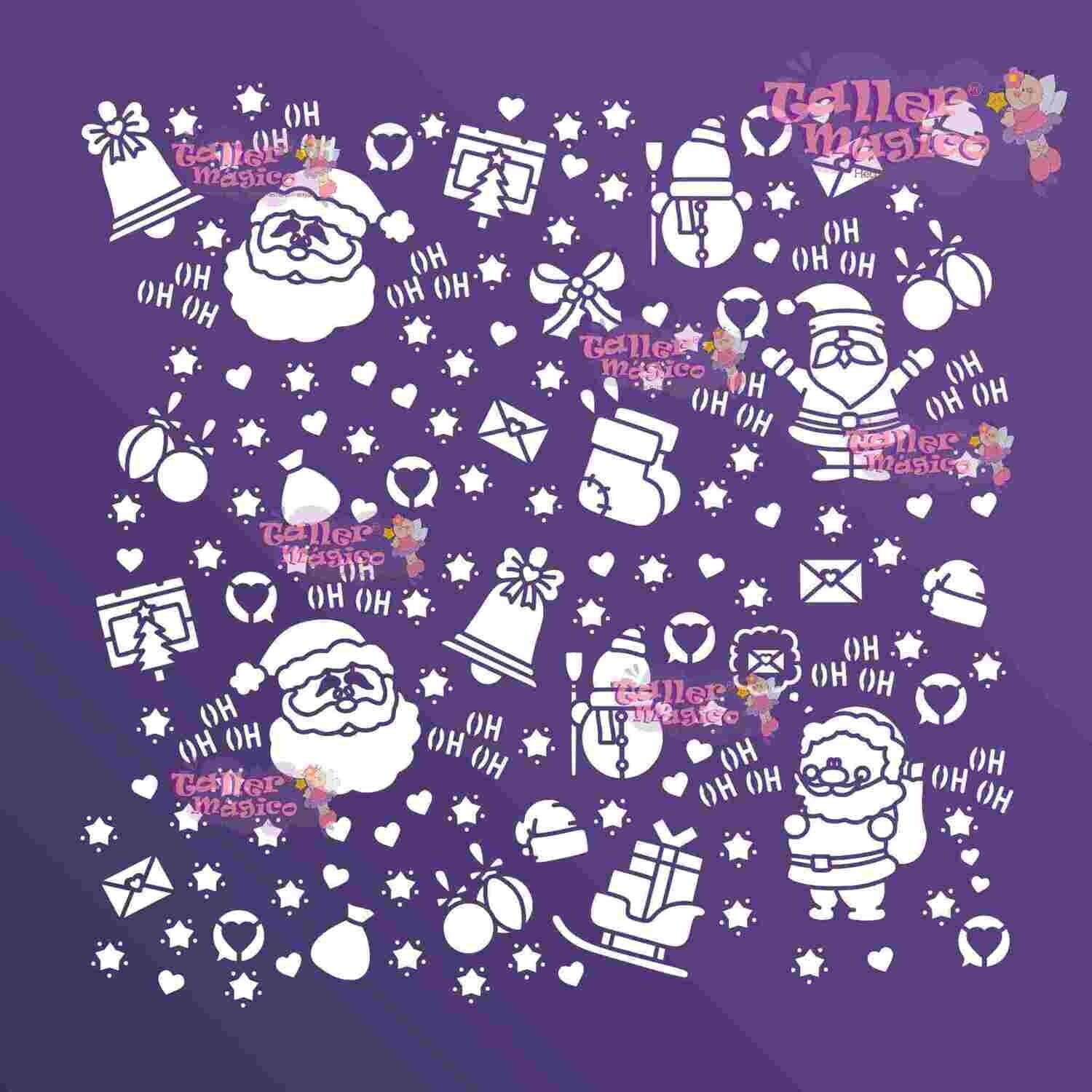 SANTAS FELICES 25X25 STSM184