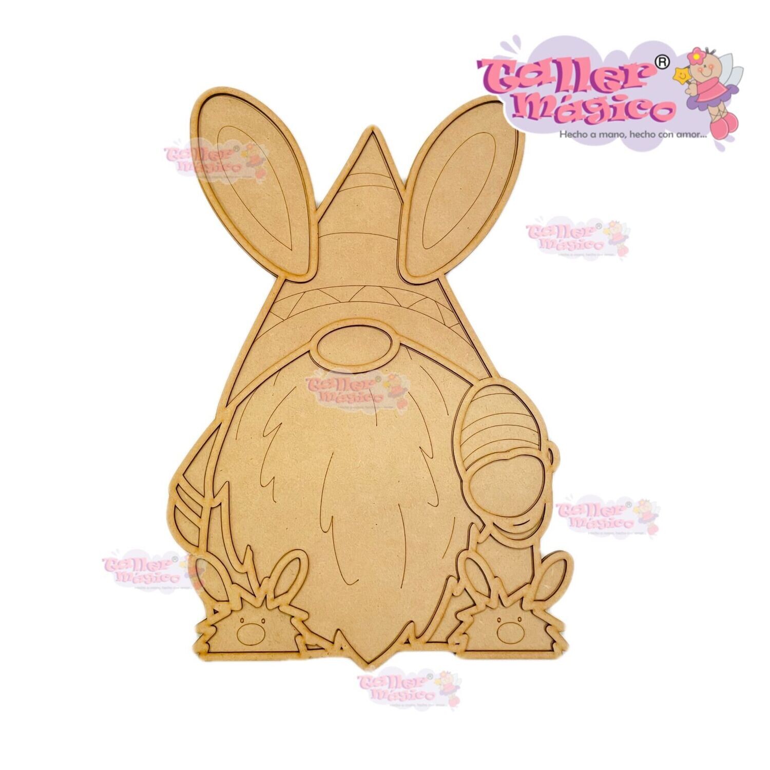 GNOMO PANTUFLA VITRAL 35CM