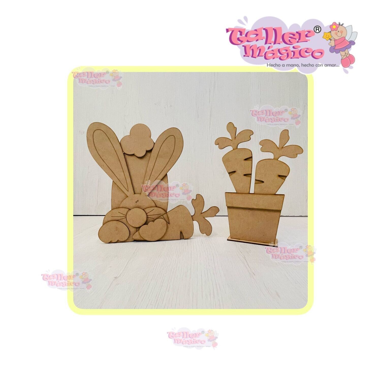CONEJO Y MACETA ZAN 25CM