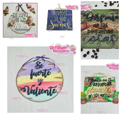PRODUCTO PINTADO LETREROS FRASES (LUNES MOTIVACIONAL)