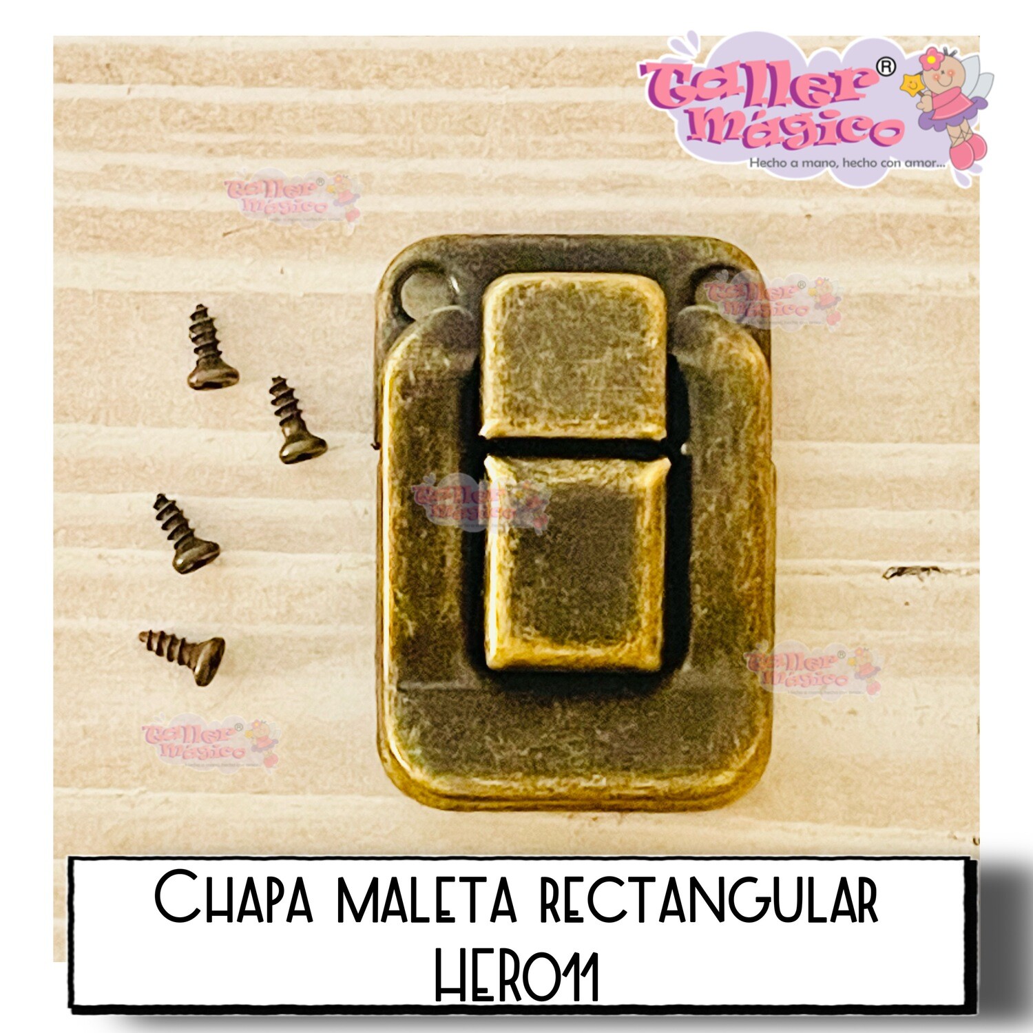 CHAPA MALETA RECTANGULAR