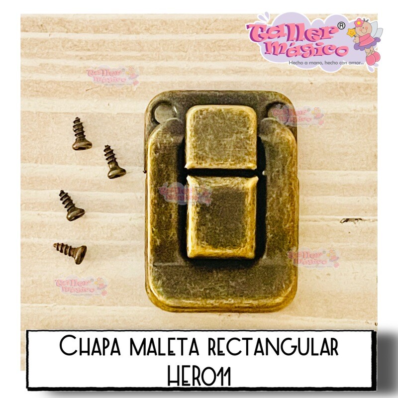CHAPA MALETA RECTANGULAR