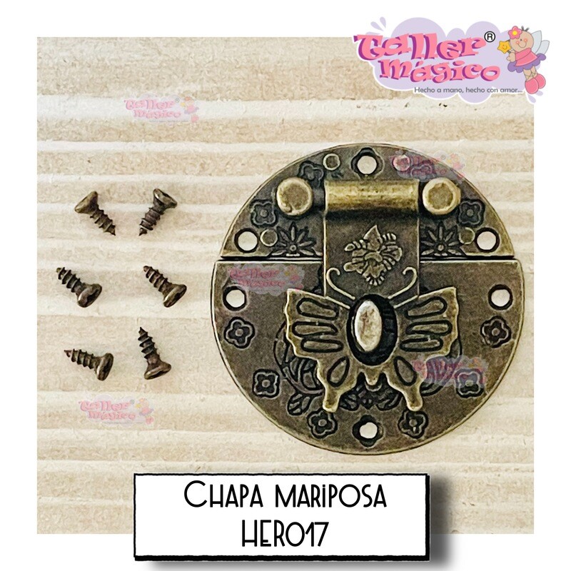CHAPA REDONDA MARIPOSA