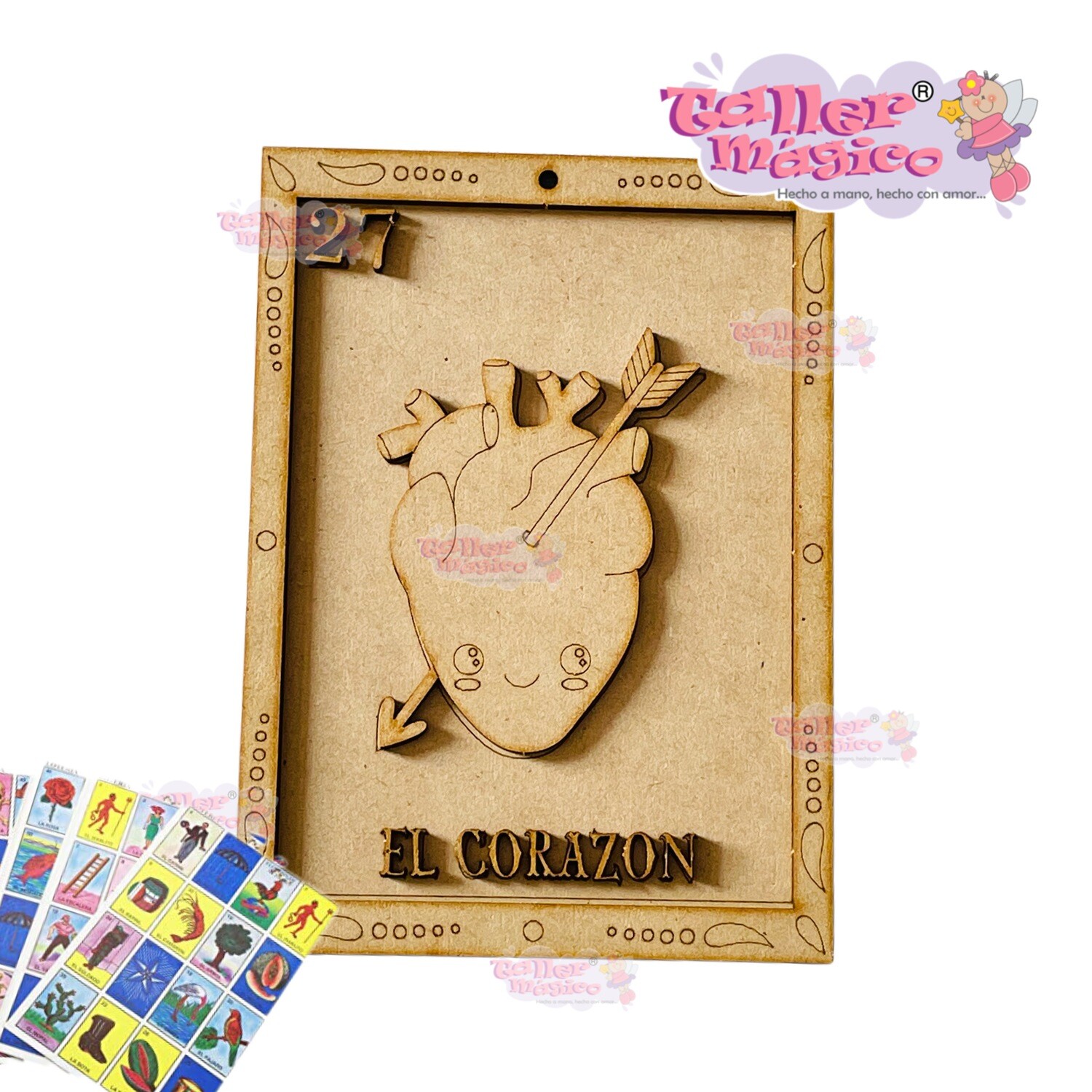 LOTERIA 25CM EL CORAZÓN