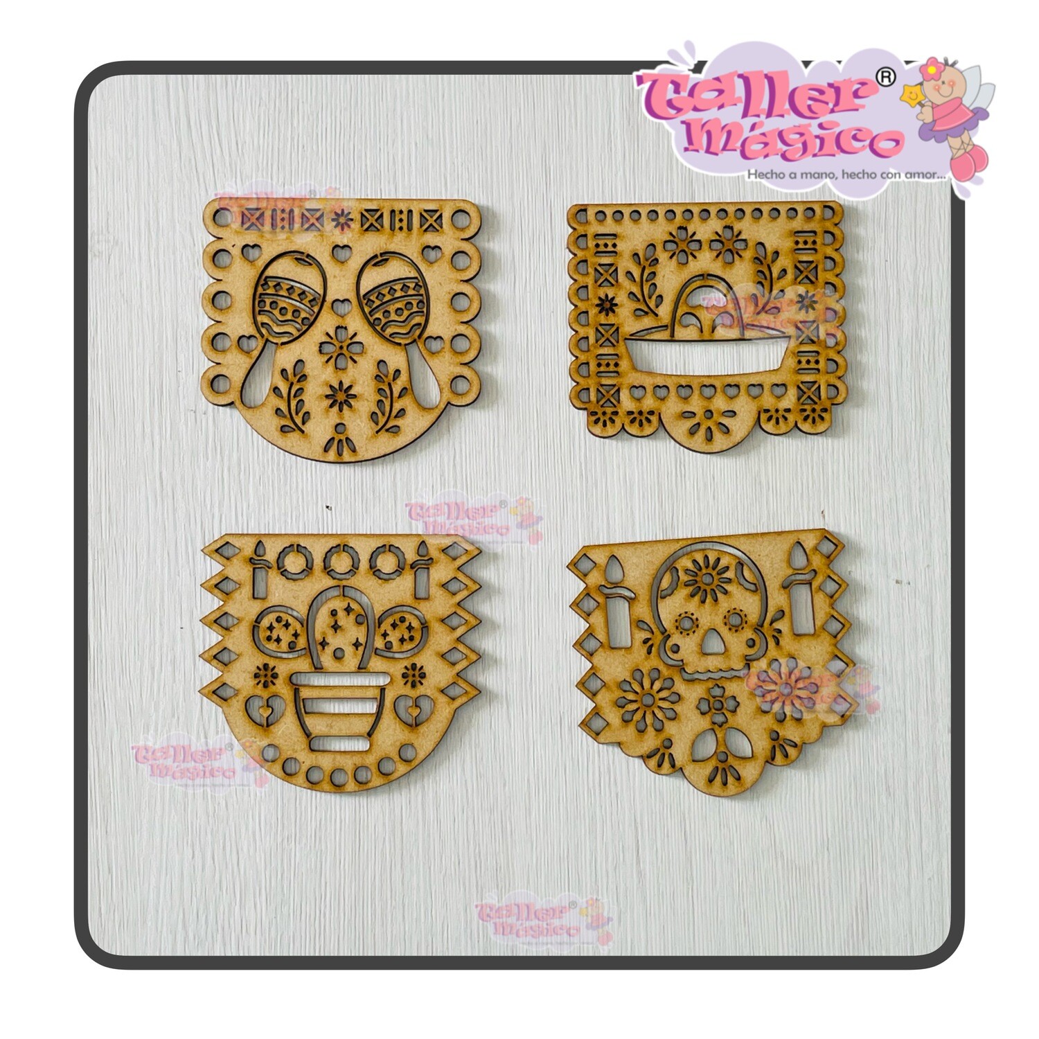 PAPEL PICADO PAQ 1 DE 8CM