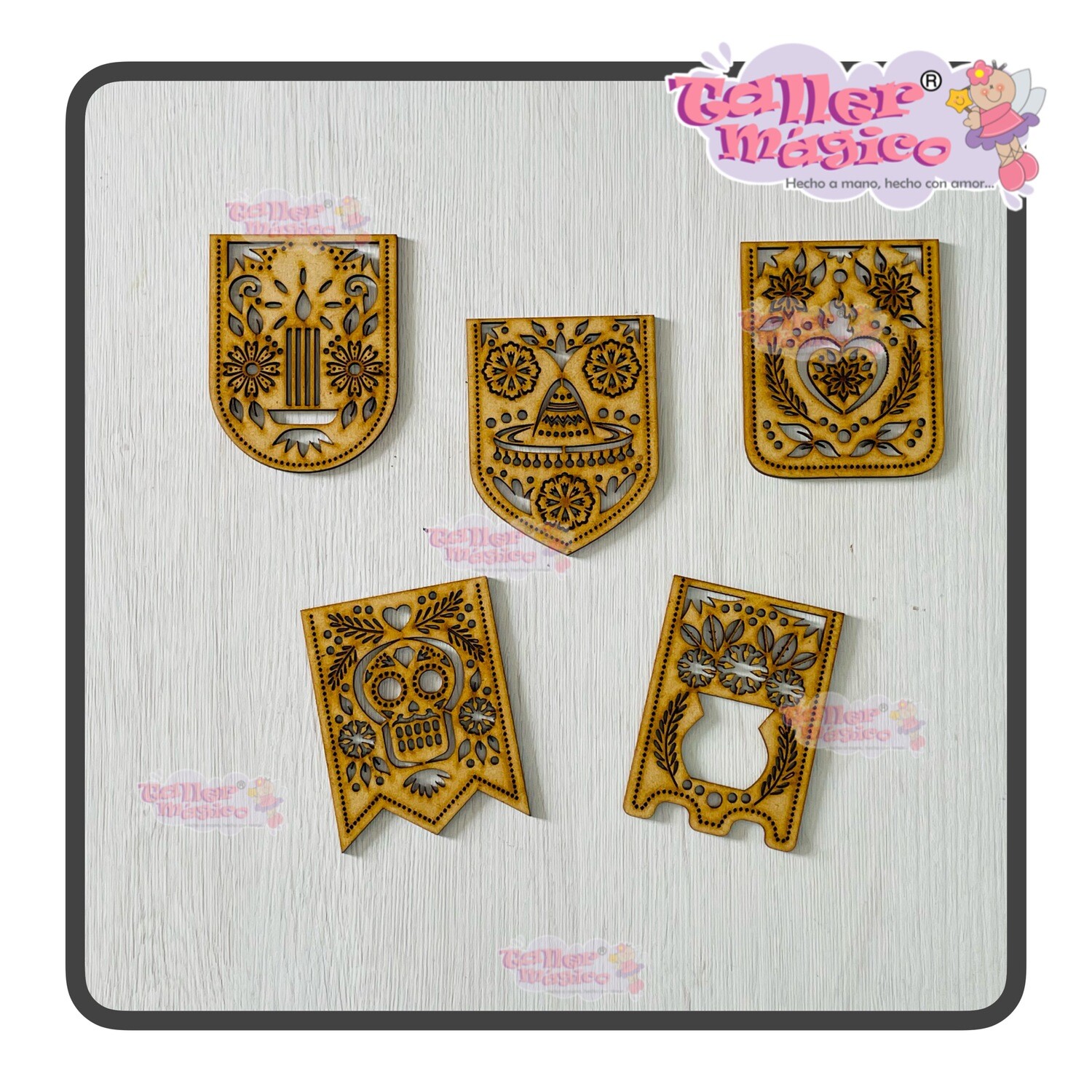 PAPEL PICADO PAQ 2 DE 8CM