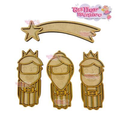 REYES MAGOS VIT 30CM