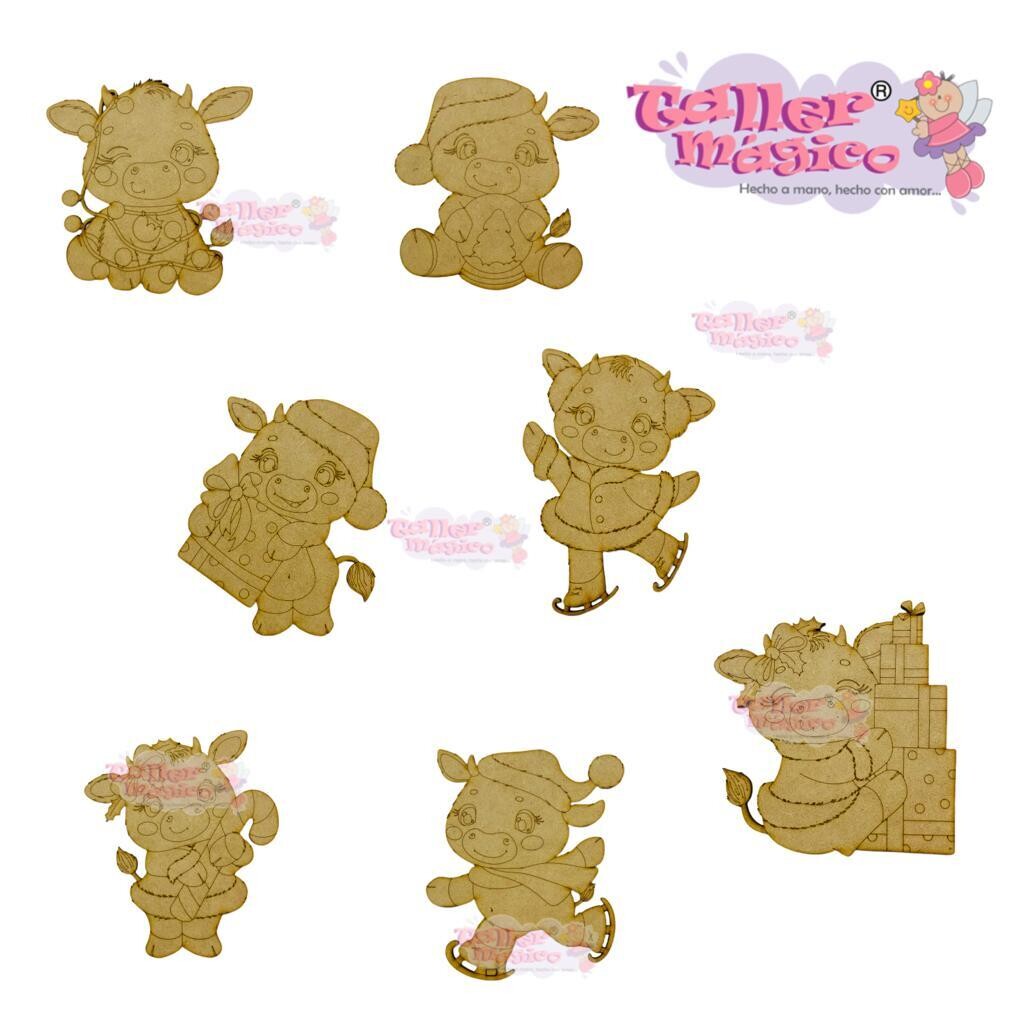 VACAS NAVIDEÑAS DI 15CM