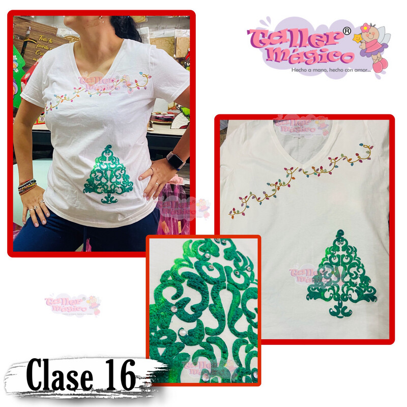 CLASE 16 “PLAYERA NAVIDEÑA CON PUFF”