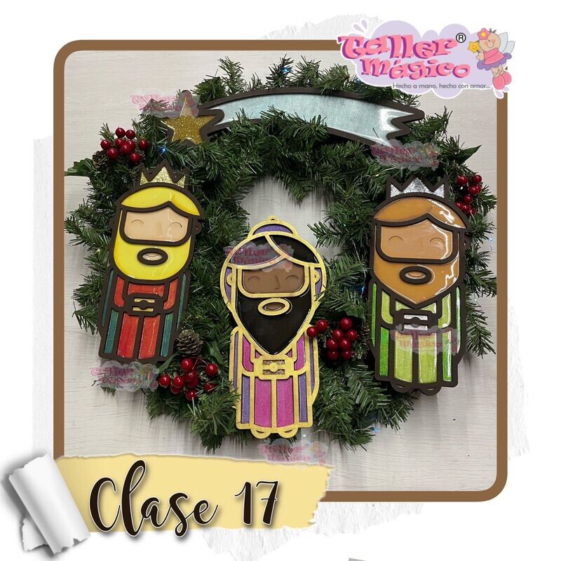CLASE 17 &quot;REYES MAGOS VITRAL EN MADERA&quot;